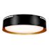 Sylvania LED Round Flush Mount Ceiling Light, 5 CCT Select, Black And Gold