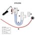Asurity 3/4" Drain Trap Kit With Float Switch 3" Drop