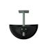 Duravision 9 In. X 4 In. Forklift Half Dome Acrylic Convex Mirror