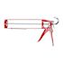 Irion Skeleton Caulk Gun, 7-1 Thrust Ratio, Red, 10 Oz., Package Of 10