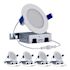 Halo 4" LED Slim Low-Glare Canless Downlight, Selectable Cct, Package Of 4