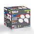 Halo 4" LED Slim Smooth-Lens Canless Downlight, Selectable Cct, Package Of 4