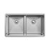 Elkay 16 Gauge Stainless Steel 31-1/2"X18-1/2x9" Dbl Bowl Sink Kit W/Aqua Divide