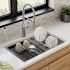 Elkay Stainless Steel 31-1/2" X 18-1/2" X 9" Double Bowl Sink Kit W/Aqua Divide