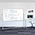 Luxor Porcelain Mobile Dry Erase Whiteboard