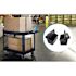 Luxor Two-Shelf Heavy-Duty Utility Cart
