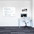 Luxor Dry Erase Magnetic Wall-Mount Porcelain White Board 48x36 Aluminum Frame