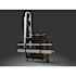 Luxor 32x18" Industrial Cart 2 Tub Shelves W/Ladder Holder Storage Hooks/Spool