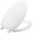 Bemis Elongated Plastic Closed Front Toilet Seat In White