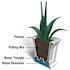 Mayne Fairfield 16x16 Square Planter - Espresso