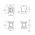 Mayne Fairfield 16x16 Square Planter - Espresso