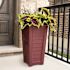 Mayne Lakeland 28" Tall Planter - Cranberry Red