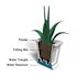 Mayne Fairfield 16x16 Square Planter - Black