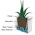 Mayne Lakeland 20x20 Square Planter - Cranberry Red