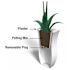 Mayne Valencia 30" Tall Planter - Neptune Blue