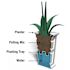 Mayne Wyndham 24" Tall Planter - Espresso