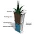 Mayne Fairfield 34" Tall Planter - Black