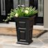 Mayne Wyndham 24" Tall Planter - Black