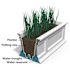 Mayne Fairfield 3ft Window Box  - Espresso