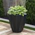 Mayne Sedona 18" Round Planter - Black