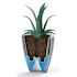 Mayne Sedona 18" Round Planter - Black