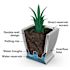 Mayne Acadia 20"  Planter - White