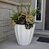 Mayne Sedona 18" Round Planter - White