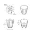Mayne Sedona 18" Round Planter - White