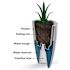 Mayne Sedona 18" Round Planter - White