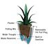Mayne Caprio 18" Tall Planter - White