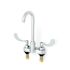 Zurn Gsneck Faucet, 4" Centerset, 3 1/2" Spout, 0.5 Gpm, 4" Wrist Blade Handles