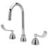 Zurn Wide GSNK Faucet, 5 3/8 In. Spout, 0.5 Gpm Pressure-Comp Spray, 4 In. Wrst Blds