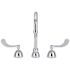 Zurn Gsneck Faucet 5 3/8" Spout 0.5 Gpm Spray 4" Wrist Blades Coppr Supply Tubes