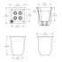 8IN WALL MNT PLTR 3871-W PK3