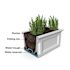 FRFLD ELEVTD GRDN BED - WH