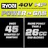 Ryobi 40v Brushless Whisper Series 160 Mph 650 CFM Cordless Battery Leaf Blower