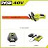 Ryobi 40v 24 In. Cordless Battery Hedge Trimmer With 2.0 Ah Battery And Charger