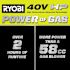 Ryobi 40v Brushless Whisper Series 200 Mph Cordless Battery Backpack Leaf Blower