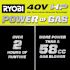Ryobi 40v Brushless Whisper Series 200 Mph Cordless Battery Backpack Leaf Blower