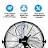 Newair 18 In. Outdoor Rated Fan - Floor Or Wall Mounted