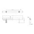 6" Stainless Drawer Pull 3-3/4" Holes, Satin Nickel, Package Of 25