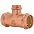 Quickfitting Surepress 1-1/2" X 1-1/2" X 1" Copper Tee
