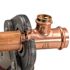 Quickfitting Surepress 1-1/2" X 1-1/2" X 1" Copper Tee