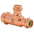 Quickfitting Surepress 3/4" X 1/2" X 1/2" Copper Tee