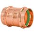 Quickfitting Surepress 2" X 2" Copper Coupling With Stop Press X Press