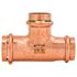 Quickfitting Surepress 1" X 3/4" X 1" Copper Tee