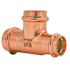 Quickfitting Surepress 1" X 1/2" X 1" Copper Tee