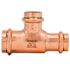 Quickfitting Surepress 1" X 3/4" X 3/4" Copper Tee