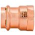 Quickfitting Surepress 1" X 1" Copper FNPT Female Adapter Press X FNPT