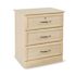 Medacure Bedside Cabinet 3 Drawer Maple